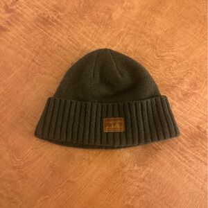 Patagonia Forest Green Ribbed Beanie